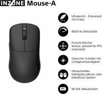 Sony INZONE Mouse-A, kabellose Gaming-Maus, 48,4g, 8000Hz, 30K DPI, optische Switches, 90h Akku, USB-C, Fnatic Design, FPS Esports, schwarz