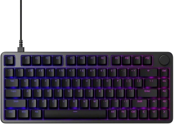 Sony INZONE KBD-H75 Gaming-Tastatur, 75% TKL, QWERTY, magnetische Switches, Fast Trigger, 8000 Hz, RGB, Aluminium, PC FPS, schwarz