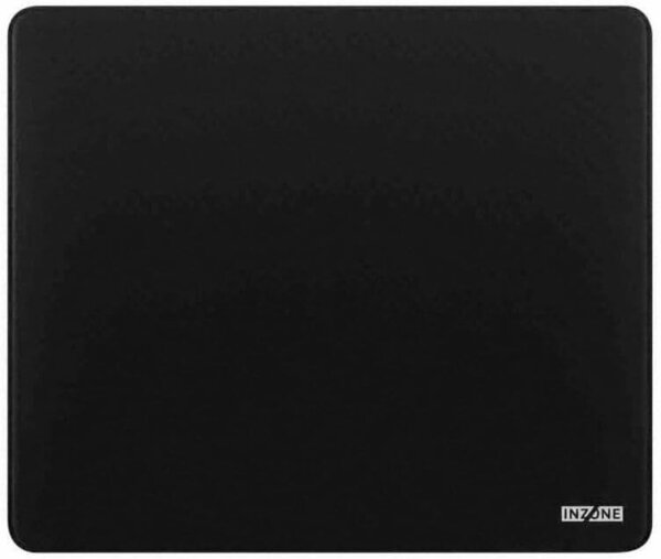 Sony INZONE Mat-F Gaming-Mauspad, 480x400 mm, präzise Oberfläche, rutschfeste SlimFlex-Basis, 6 mm Schaum, flache Kanten, schwarz