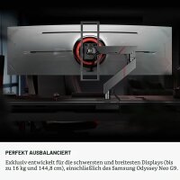 Secretlab MAGNUS Monitorhalterung, für Ultrawide-Monitore bis 57", 8-16 kg Tragkraft, stabiler Neigungsmechanismus, schwarz