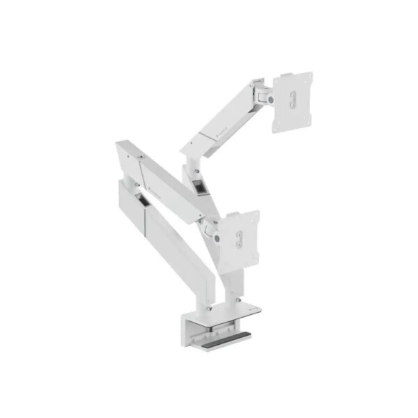 Secretlab Magnus M-MONARM2-WHT Dual-Monitorarm, höhenverstellbare Monitorhalterung für 2 Monitore, Pure White, integriertes Kabelmanagement
