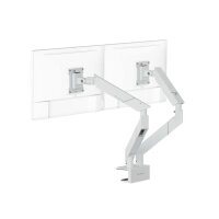 Secretlab Magnus M-MONARM2-WHT Dual-Monitorarm, höhenverstellbare Monitorhalterung für 2 Monitore, Pure White, integriertes Kabelmanagement