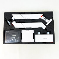 Secretlab Magnus M-MONARM2-WHT Dual-Monitorarm, höhenverstellbare Monitorhalterung für 2 Monitore, Pure White, integriertes Kabelmanagement
