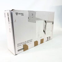 Secretlab Magnus M-MONARM2-WHT Dual-Monitorarm, höhenverstellbare Monitorhalterung für 2 Monitore, Pure White, integriertes Kabelmanagement