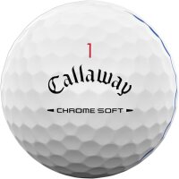 Callaway Chrome Soft 2026 Triple Track Golf Balls, 12 pieces, precise alignment, soft feel, high ball speed