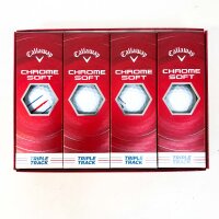 Callaway Chrome Soft 2026 Triple Track Golf Balls, 12 pieces, precise alignment, soft feel, high ball speed