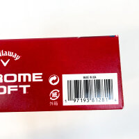 Callaway Chrome Soft 2026 Triple Track Golf Balls, 12 pieces, precise alignment, soft feel, high ball speed