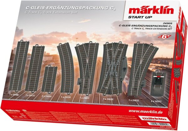 Märklin Start Up 24905 H0 Gleis, gebogenes Modellbahn-Gleis, Einsteigerfreundlich, robust, kompatibel