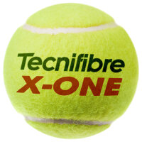Tecnifibre X-ONE Tennisbälle, Premium-Qualität, 1 Dose à 4 Stück, langlebig, für Turnier- und Clubspieler