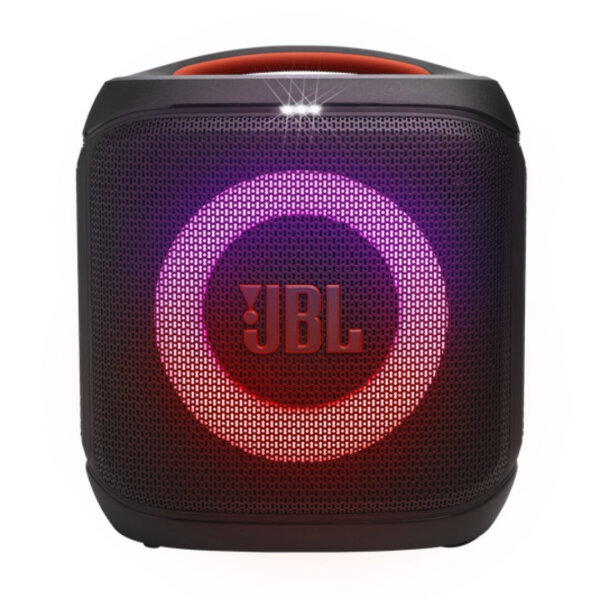 JBL PartyBox Encore Essential 2, portable Bluetooth speaker, 100W sound, light effects, splashproof, black