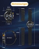 OUKITEL BT15 Smartwatch, 1.52" Display, 410mAh,...