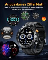 OUKITEL BT15 Smartwatch, 1.52" Display, 410mAh, 360x360, Fitness Tracker, Heart Rate, Sleep Monitor, Bluetooth, Da Fit App