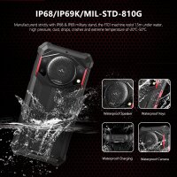 FOSSiBOT F101 P Smartphone, 4GB/64GB, 10.600mAh Akku, 5,45" HD+, 24MP Kamera, 7GB RAM, 512GB erweiterbar, 123dB Lautsprecher, 4G Dual SIM, Face ID, GPS