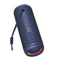 Tronsmart T7 Lite Bluetooth Lautsprecher, 24W, Dual-Treiber, IPX7 wasserdicht, 24h Akku, LED-Licht, Marineblau