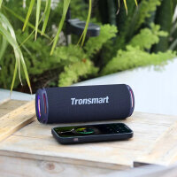 Tronsmart T7 Lite Bluetooth Lautsprecher, 24W, Dual-Treiber, IPX7 wasserdicht, 24h Akku, LED-Licht, Marineblau