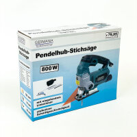 Germania GPT-JS001 Jigsaw, 800 W, Pendulum Stroke, 230 V, 0–3000 rpm, Model 7061927, powerful, precise