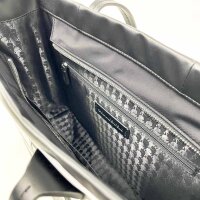 Karl Lagerfeld IKON Nylon Stripes Shopper-Tasche, Modell A2W30176, Tote Bag, 37x29x12 cm, gestreiftes Design