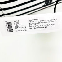 Karl Lagerfeld IKON Nylon Stripes Shopper-Tasche, Modell A2W30176, Tote Bag, 37x29x12 cm, gestreiftes Design