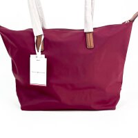 TOMMY HILFIGER Popette Tote Bag, Handtasche, Deep Rouge, 31x28x12 cm, geräumig, elegantes Design