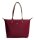 TOMMY HILFIGER Popette Tote Bag, Handtasche, Deep Rouge, 31x28x12 cm, geräumig, elegantes Design