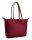 TOMMY HILFIGER Popette Tote Bag, Handtasche, Deep Rouge, 31x28x12 cm, geräumig, elegantes Design