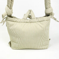 ÖLEND Ona Soft Bag, Rucksack-Tasche, Baumwolle, gestreift, 32x42x14 cm, Cotton Lime Stripe