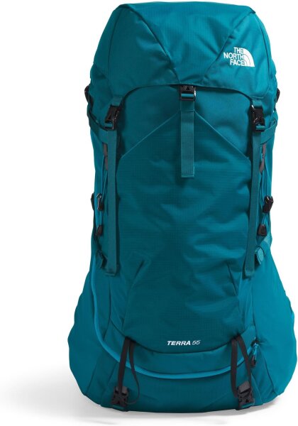 The North Face Terra 55 Damen Wanderrucksack, 55L, verstellbares Tragesystem, belüftetes Rückenteil, viele Taschen