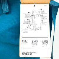 The North Face Terra 55 Damen Wanderrucksack, 55L, verstellbares Tragesystem, belüftetes Rückenteil, viele Taschen