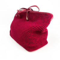 Tommy Hilfiger Sofia Capsule, rote Strandtasche, Modell AW0AW17442 XJS, geräumig, mit Logo, Tragehenkel, modisches Design