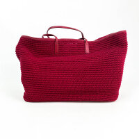 Tommy Hilfiger Sofia Capsule, rote Strandtasche, Modell AW0AW17442 XJS, geräumig, mit Logo, Tragehenkel, modisches Design