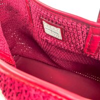 Tommy Hilfiger Sofia Capsule, rote Strandtasche, Modell AW0AW17442 XJS, geräumig, mit Logo, Tragehenkel, modisches Design