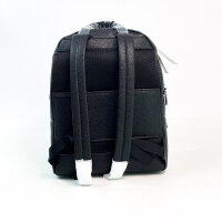 Karl Lagerfeld IKON Pebble MD Rucksack, 38x30x12 cm, Schwarz, Modell A1W30497, eleganter City-Rucksack mit Reißverschluss und Logo-Detail