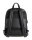 Karl Lagerfeld IKON Pebble MD Rucksack, 38x30x12 cm, Schwarz, Modell A1W30497, eleganter City-Rucksack mit Reißverschluss und Logo-Detail