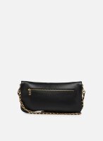 Zadig & Voltaire Rock Bag LWBA00001, leather handbag, grained leather, black and gold, 15x28x2 cm