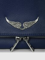 Zadig & Voltaire Rock Tasche, Modell LWBA0000 1432UNI, genarbtes Leder, Farbe Electric/Unique, 27x13,5x2 cm, Umhängetasche