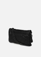 Zadig & Voltaire bag, model LWBA02581, Rock XL Mat Scale Noir, shoulder bag, 15x27x2 cm, black, scale pattern