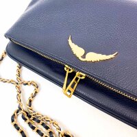 Zadig & Voltaire LWBA000014, Rock Grained LE shoulder bag, grained leather, 27x13x2 cm, silver details