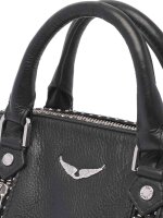 Zadig & Voltaire LWBA00012 XS Sunny Bag, grained leather, black, shoulder bag, detachable strap