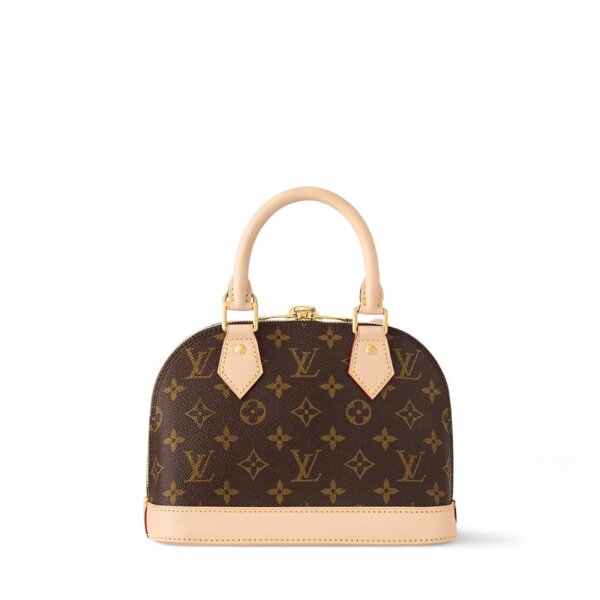 Louis Vuitton Alma BB M46990, handbag, Monogram Canvas, 23.5×17.5×11.5 cm, gold-tone details, detachable shoulder strap