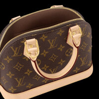 Louis Vuitton Alma BB M46990, Handtasche, Monogram Canvas, 23,5×17,5×11,5 cm, goldfarbene Details, abnehmbarer Schulterriemen