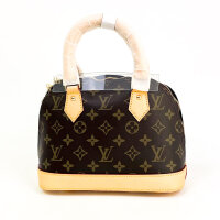 Louis Vuitton Alma BB M46990, Handtasche, Monogram Canvas, 23,5×17,5×11,5 cm, goldfarbene Details, abnehmbarer Schulterriemen