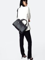 Zadig & Voltaire Sunny Medium handbag, grained leather, black, 34×23×17 cm, model LWBA00013