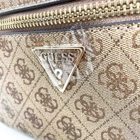 GUESS Manhattan Large Damen-Rucksack, Latte Logo, Einheitsgröße, 27,9×12×34 cm, stilvoll, geräumig, SG699433