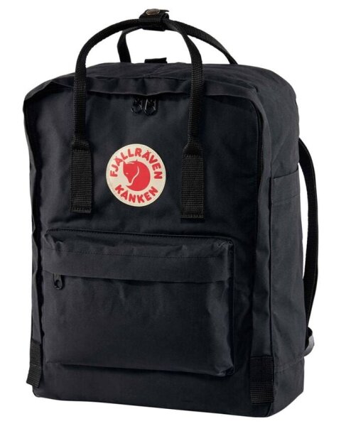 Fjällräven Kånken Backpack, 16L, Daypack, Black, Water-Repellent, Lightweight, Laptop Compartment