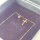Glein Cross Birthstone Necklace October, 14K Gold, 13x8mm Pendant, 45cm Chain