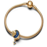 PANDORA Disney Charms 762956C01, Charm, 14K vergoldet, Unique Metal Mix, detailreiches Design