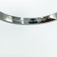 Cartier LOVE Armreif Classic, Modell 6,1 mm, 18K Weißgold 750, inkl. Schraubendreher, ikonisches Design
