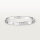 Cartier LOVE Armreif Classic, Modell 6,1 mm, 18K Weißgold 750, inkl. Schraubendreher, ikonisches Design