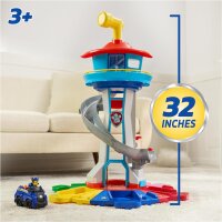 Paw Patrol 6073778 Lookout Tower Spielset, Spielzeugturm mit Licht & Sound, Zubehör & Figuren für Kinder