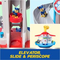 Paw Patrol 6073778 Lookout Tower Spielset, Spielzeugturm mit Licht & Sound, Zubehör & Figuren für Kinder